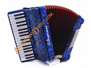 E. Soprani 34 key 72 bass accordion